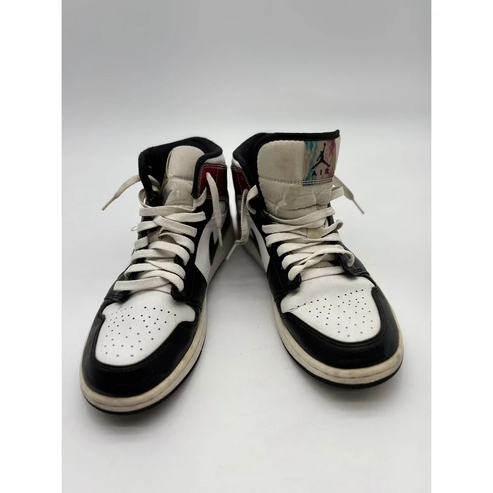 Nike Air Jordan 1 Mid Heat Reactive‎ Black White Multi DM7802-100 Mens Size 9